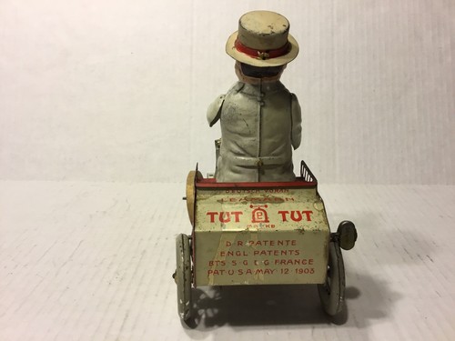 ANTIQUE LEHMANN TUT TUT TIN LITHO CLOCKWORK CAR LOT “VERY RARE”