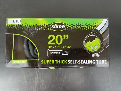 Lot of 2 SLIME SUPER THICK SELF-SEALING BICYCLE TUBES SCHRADER 20'' x 1.75-2.125 