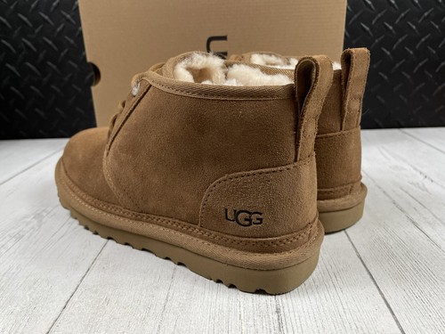 Pre-owned Ugg Neumel Chestnut Suede Boots Women's Size 8 In Brown