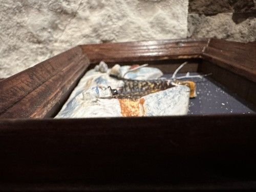 Vintage 3D Winter Scene Diorama Art Set Of 2 Framed Art  6” X 5”