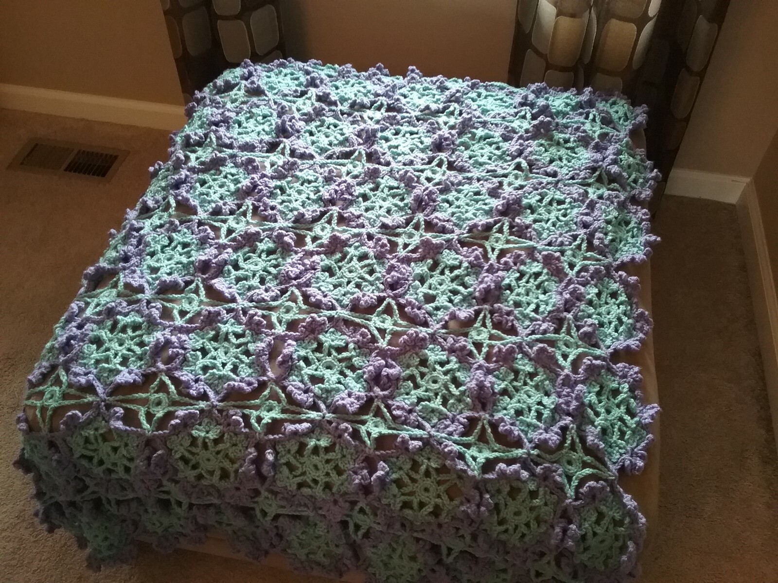 Home made crochet blanket