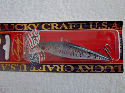 LUCKY CRAFT POINTER 78SP 3/8OZ PT78SP-722 IN CRACK BLACK COLOR- E2227