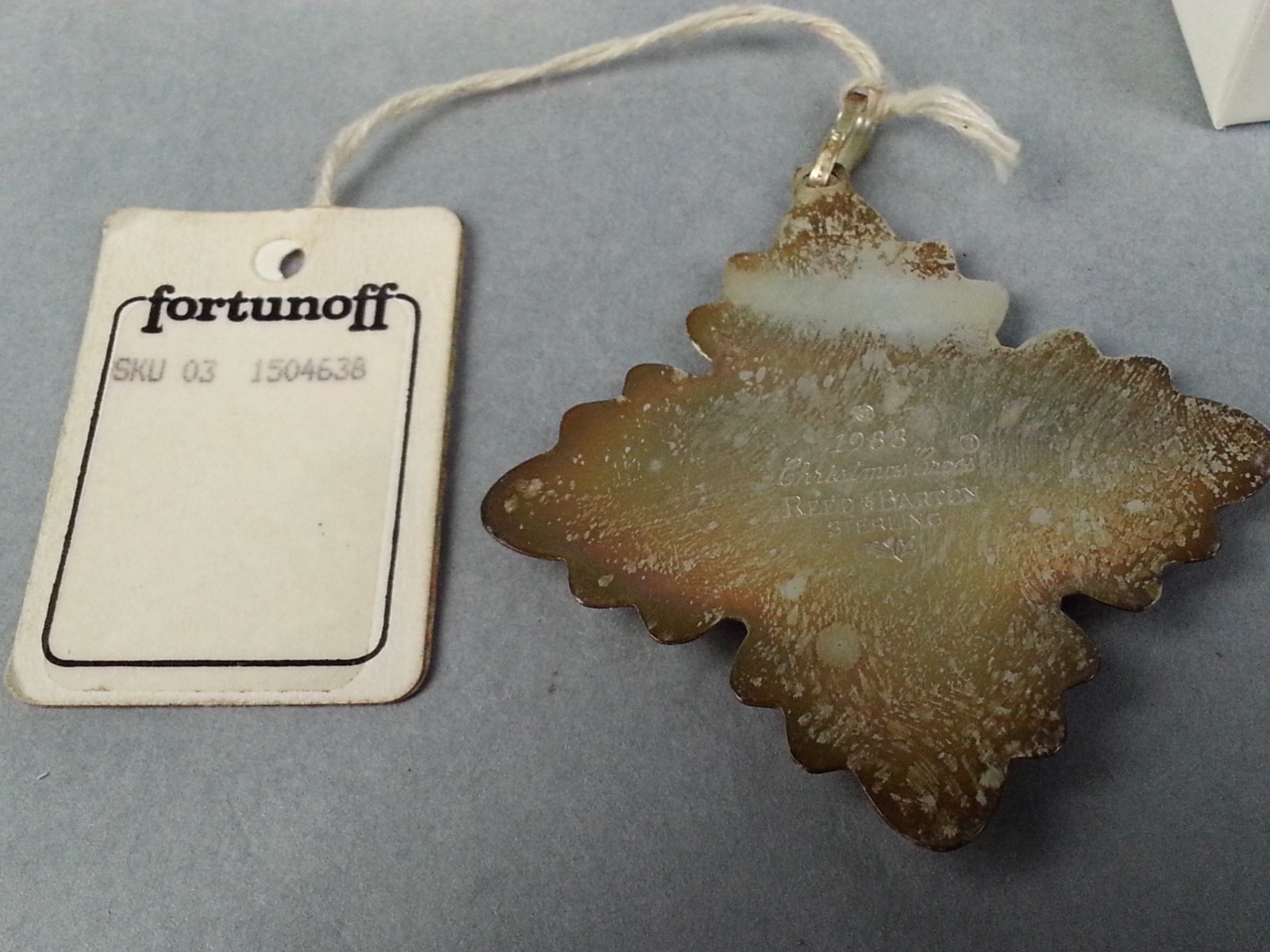 1988 STERLING REED & BARTON CHRISTMAS CROSS W/BOX LIMITED EDITION