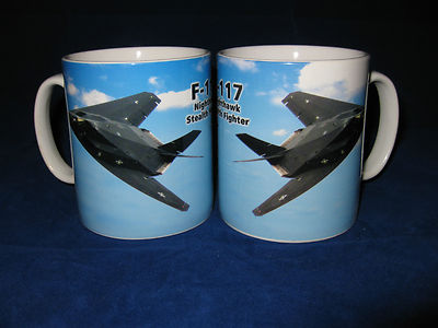 LOCKHEED F 117 NIGHTHAWK STEALTH FIGHTER AIRCRAFT  AIRPLANE MUG 