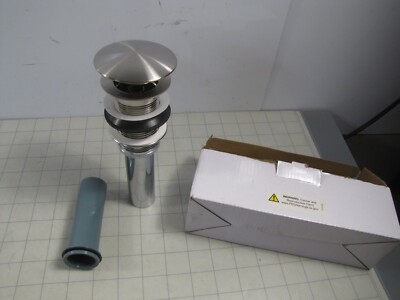 Masco RP72413NK Push Button Pop-Up Drain withouth Overflow Luxe Nickel NEW
