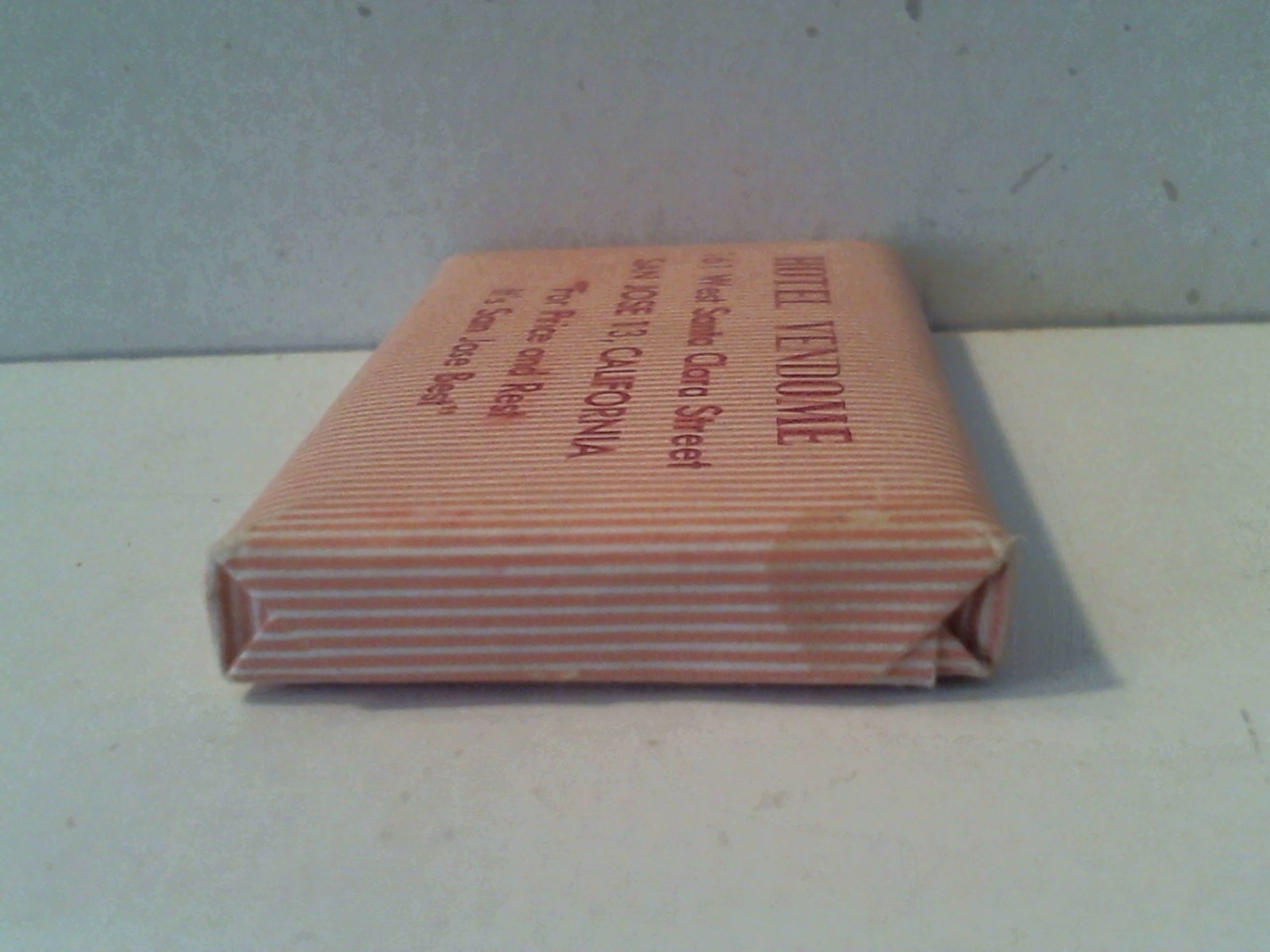 VTG CASHMERE BOUQUET SOAP HOTEL VENDOME SAN JOSE CALIFORNIA - COLGATE PALMOLIVE