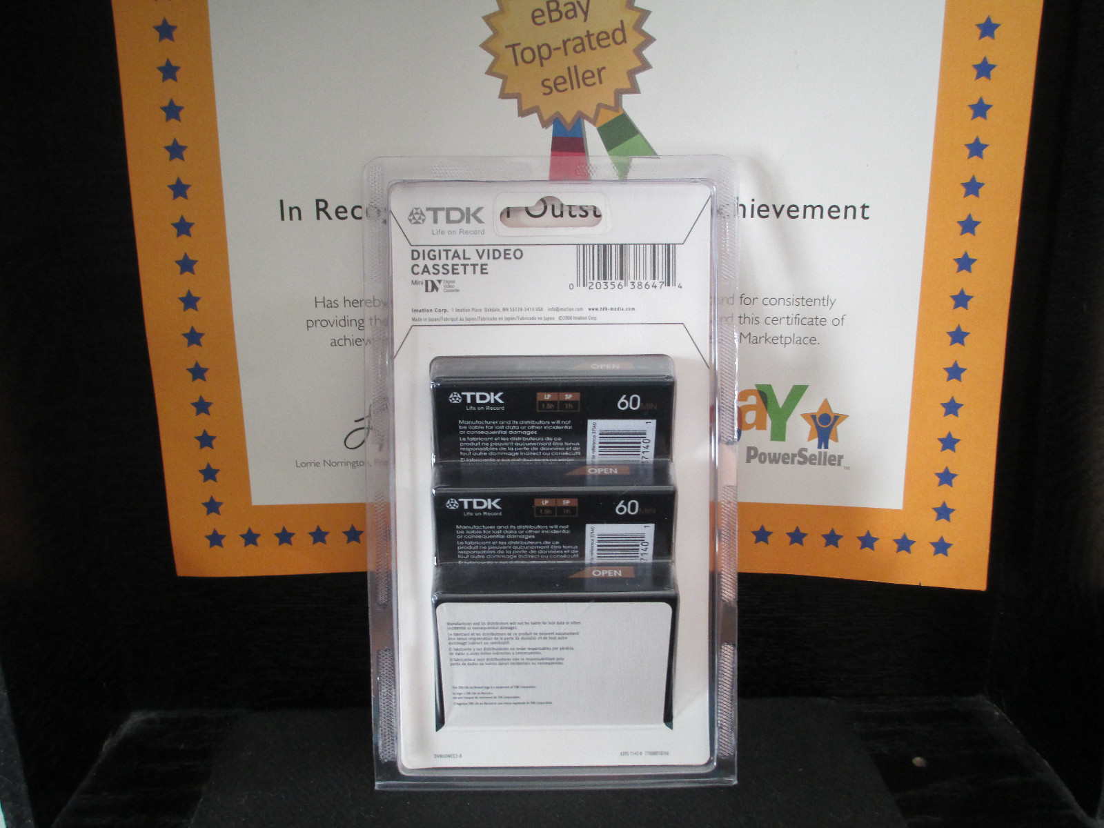 TDK 3-Pack Mini DVC Digital 60Min Camcorder Cassettes free shipping