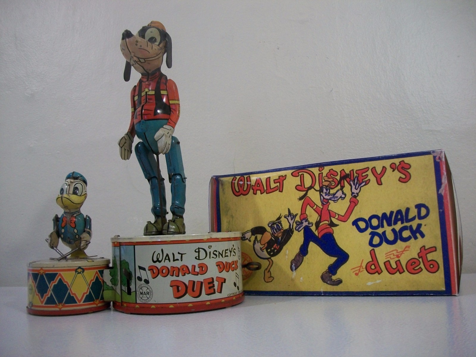 Vintage Marx Walt Disney's Donald Duck Duet Windup
