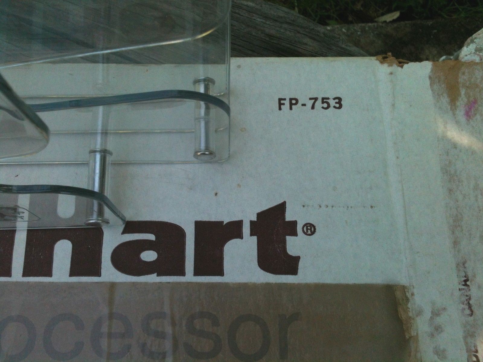 Cuisinart Acrylic Accessory Holder 6 Disks 2 Blades Counter or Wall DLC CFP NIB!