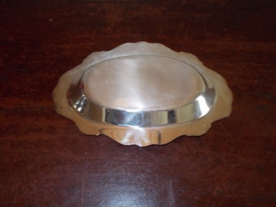 GORHAM HERITAGE ANTIQUE OVAL SILVERPLATE SERVING BOWL 12.5