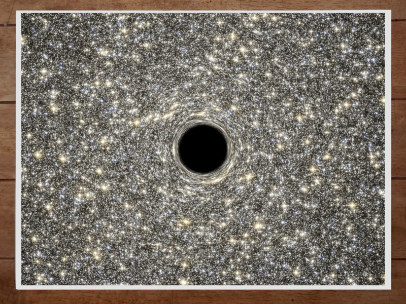Supermassive Black Hole NASA Hubble Telescope Image Poster 18x24in