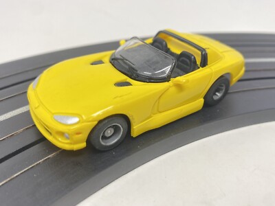 Tyco Yellow Dodge Viper Convertible Slot Car Tested & Running