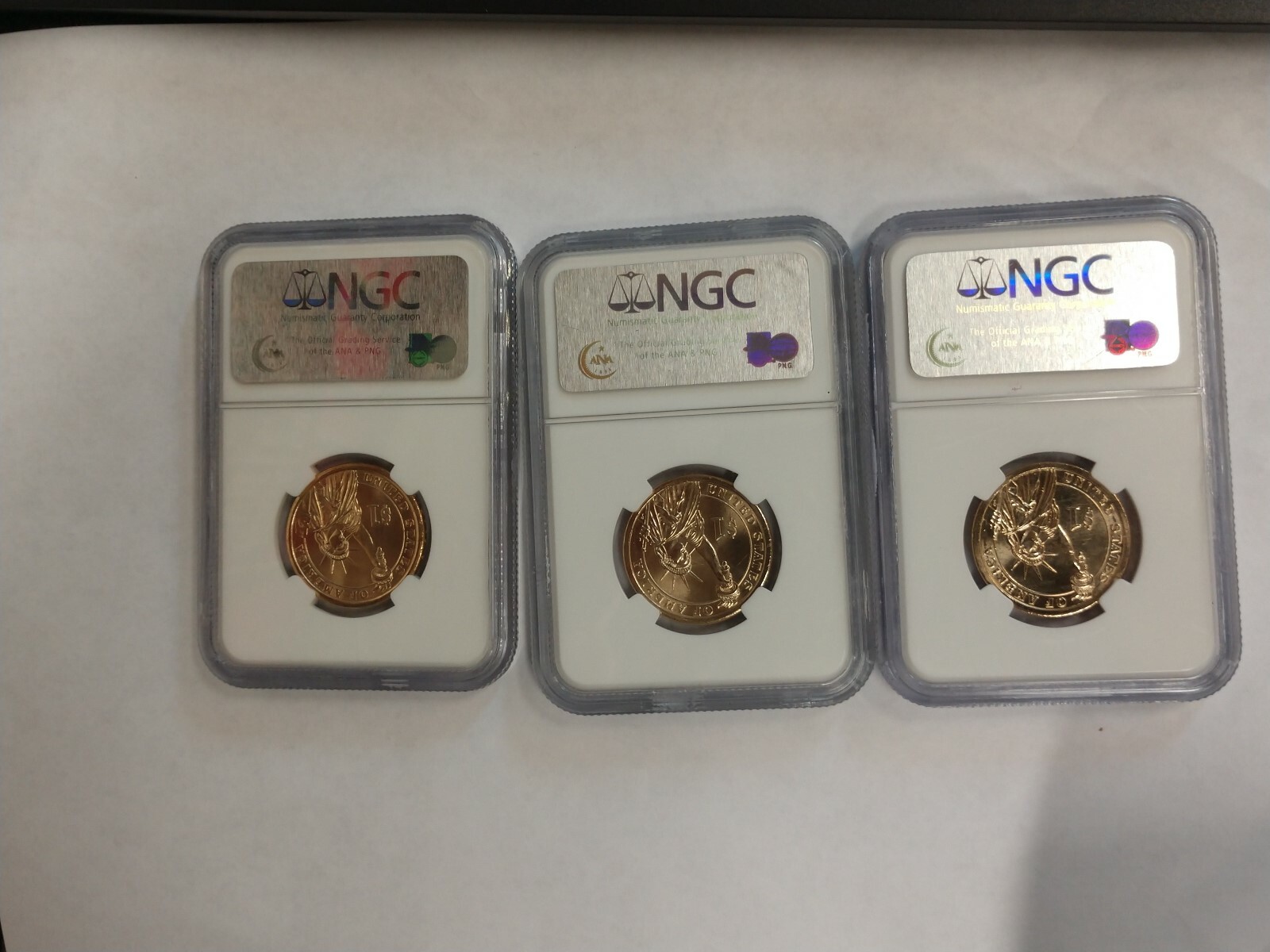 First Second Sixth 2007 D Presidential $1 Dollars NGC First Day Issue Brilliant