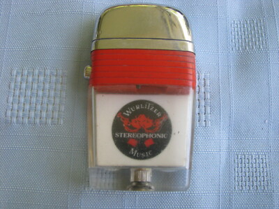 Vintage Scripto VU Lighter Advertising Wurlitzer Stereophonic Music