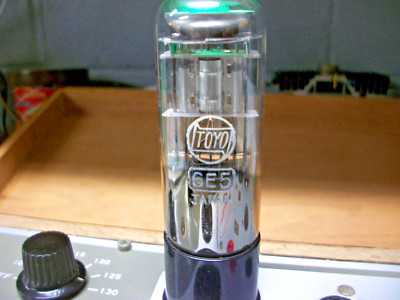 NEW, 6E5 ''Magic Eye'' Toyo Brand Tuning Indicator  tubes, Quanity-1, NOS Tubes