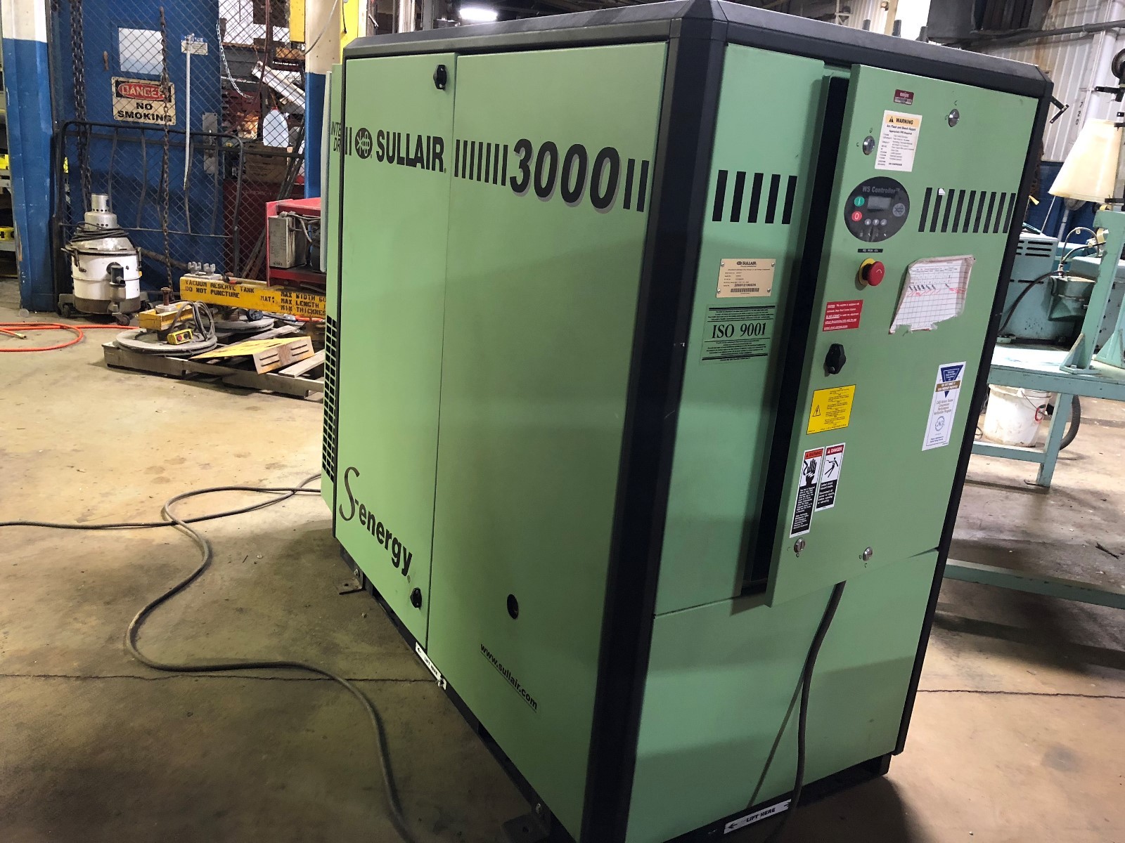 Sullair 3000 S-energy Model 3009D-A Rotary Screw Air Compressor. Loc erc7635 /YM