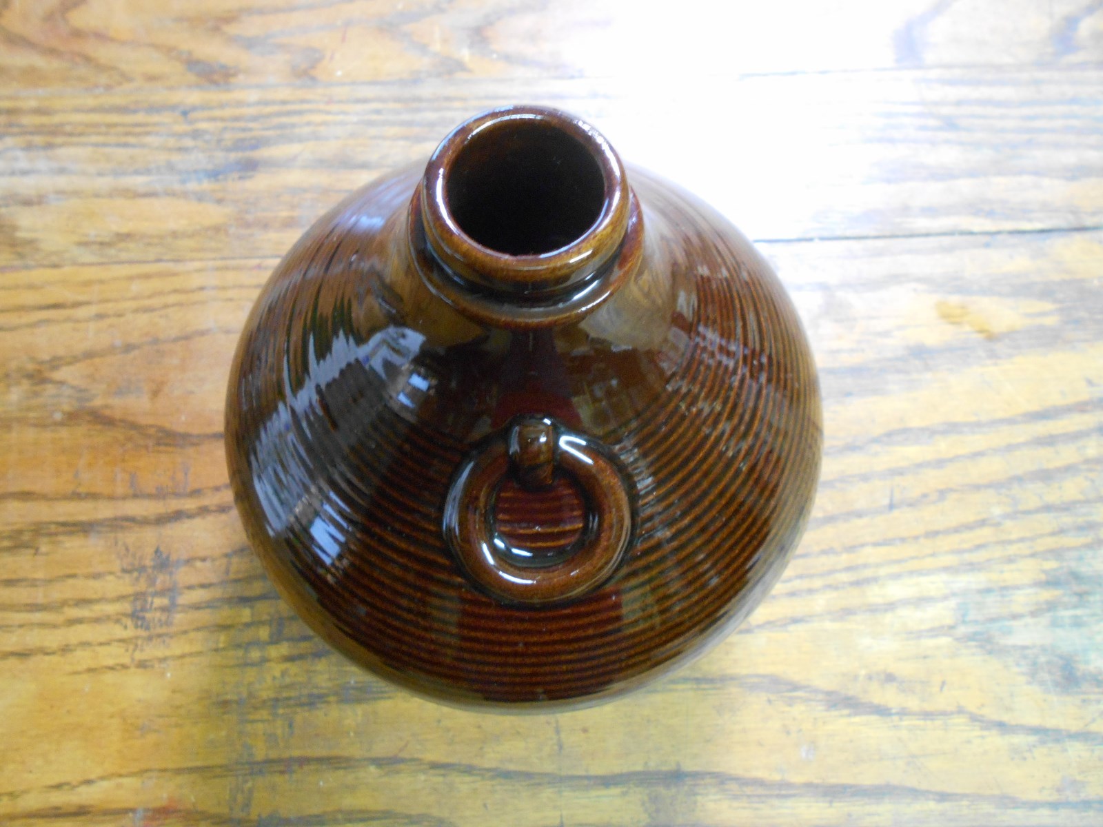 vintage brown pottery stone ware crock vase jug