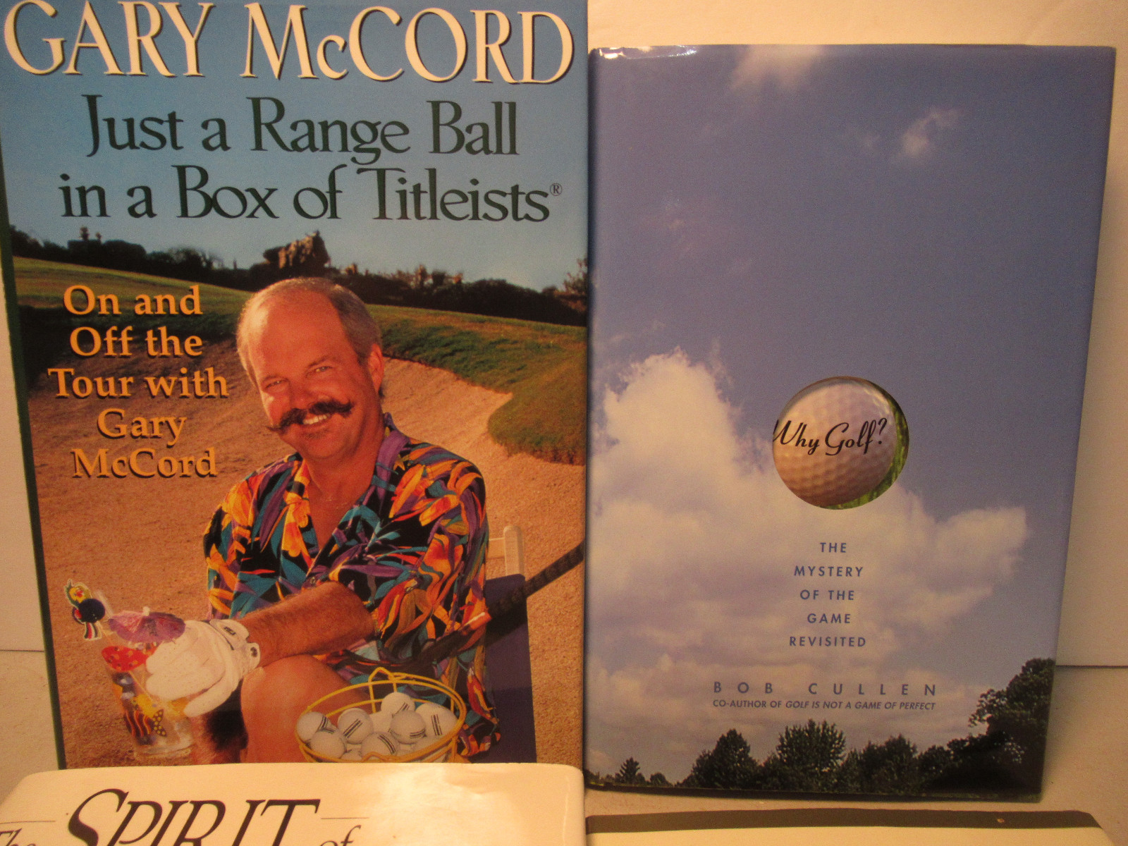Golf Book Lot Of 4 Books Hardcover Mackenzie McCord Cullen Outdoor Sports