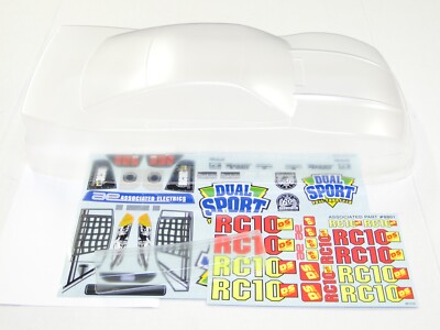 NEW ASSOCIATED RC10DS Body Clear +Wing & Decals AG6