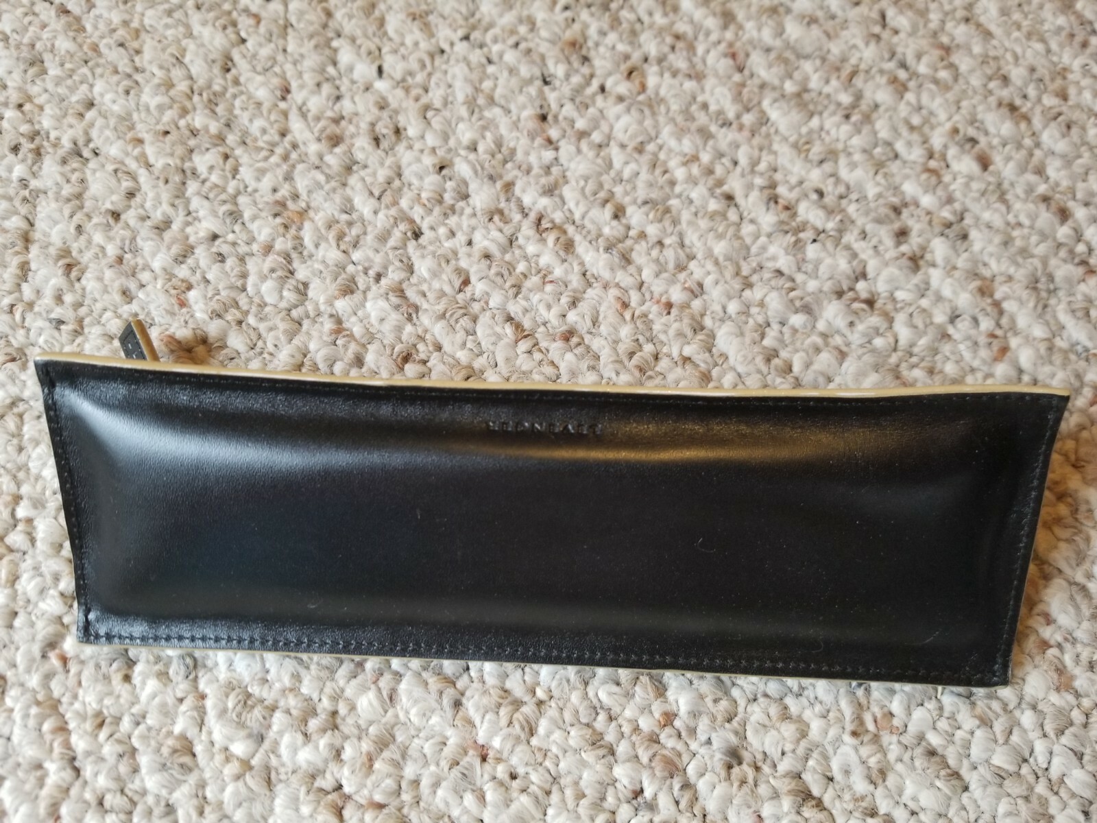 Levenger Black Weighted Pencil Case
