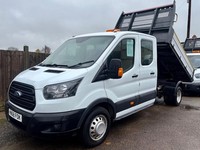 2018 Ford Transit 2.0 TDCi 130ps Double Cab Aluminium Tipper CHASSIS CAB Diesel 