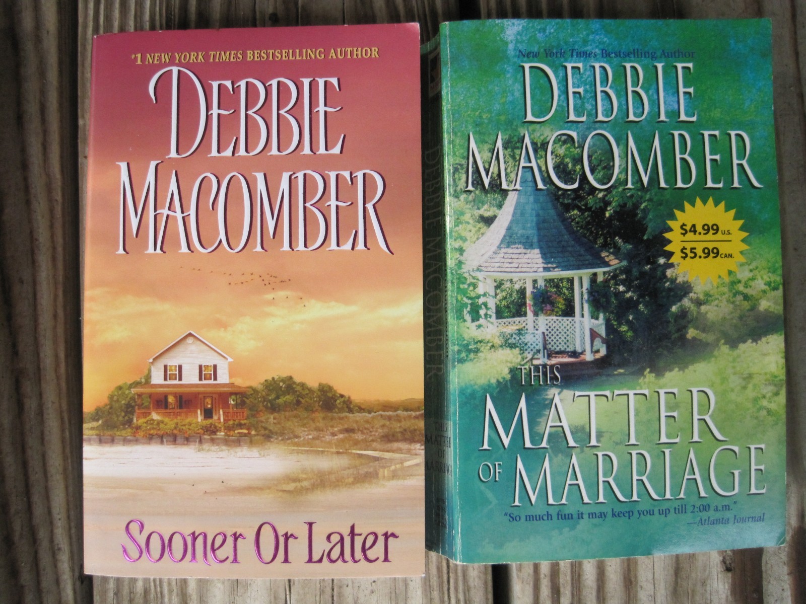 6 Debbie Macomber paperback books