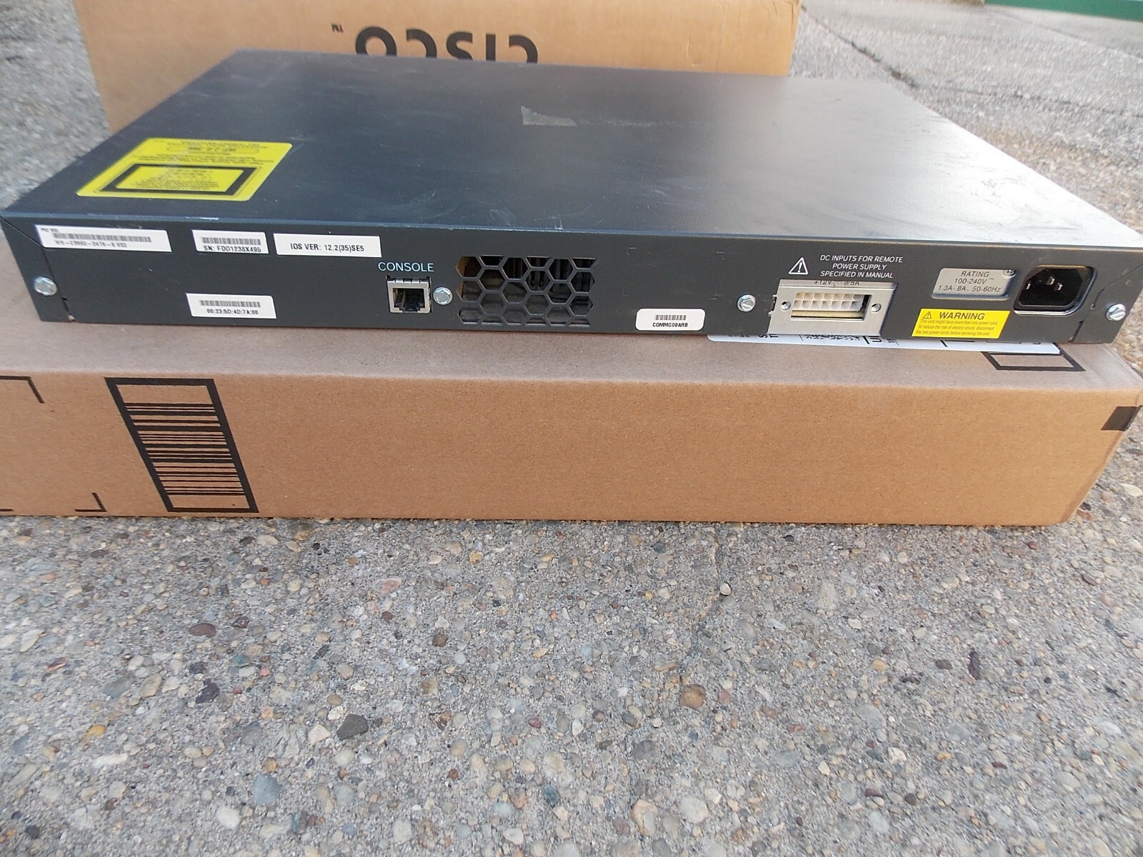 Cisco Catalyst 3560 Series 24 Port 10/100Base-T Switch WS-C35 for parts / Repair