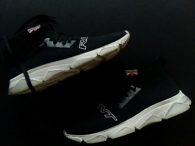 Italian Made High Fashion Sock Sneaker Distressed Trainers by Represent England