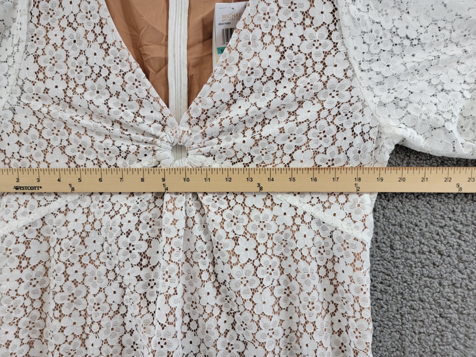 ワンピース Michael michael kors White Sleeveless Long Dress with V Neck ホワイト（白）系 Michael Kors(マイケルコース) ワンピース