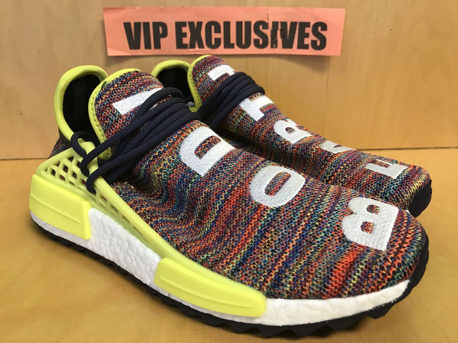 Pre-owned Adidas Nmd Human Race Trail Pharrell Williams Noble Hu Body  Multi-color Ac7360 In Multicolor
