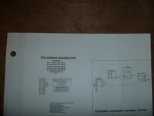 Bobcat 773 Skid Steer Electrical Wiring Diagram Schematic Manual SN