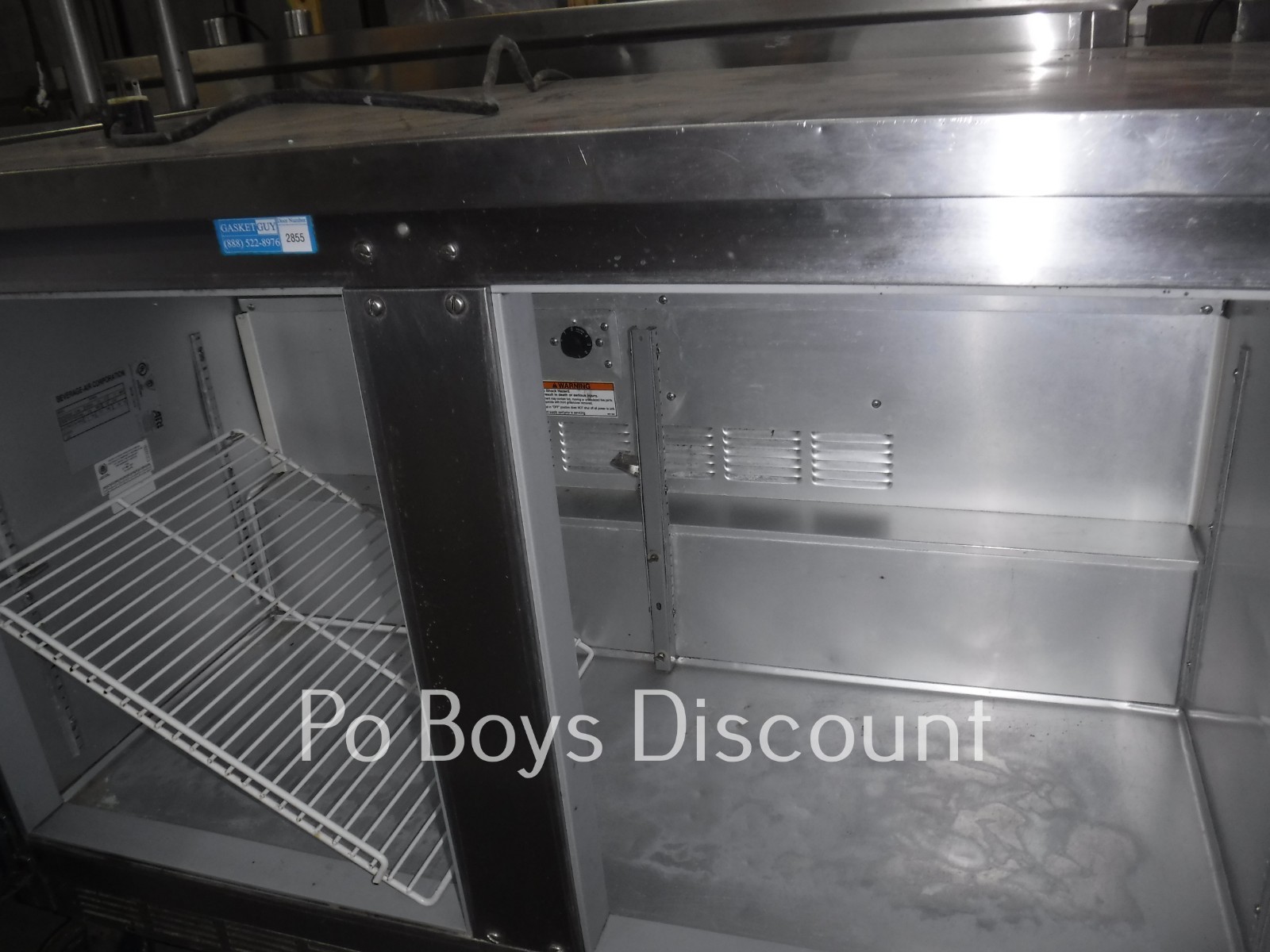 Beverage Air WTR48A Stainless Steel Work Top Refrigerator 2 Door 115v