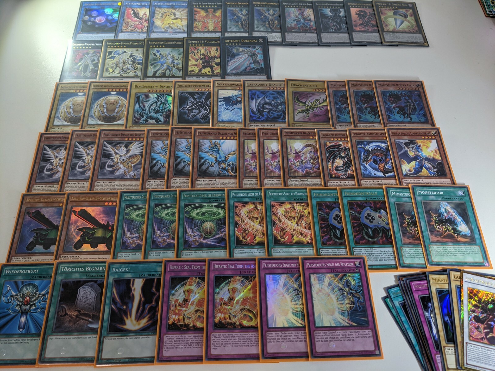 Yugioh PRIESTERLICH Drachen DECK (Komplett Turnierfähig, 15 Extra , Staples)