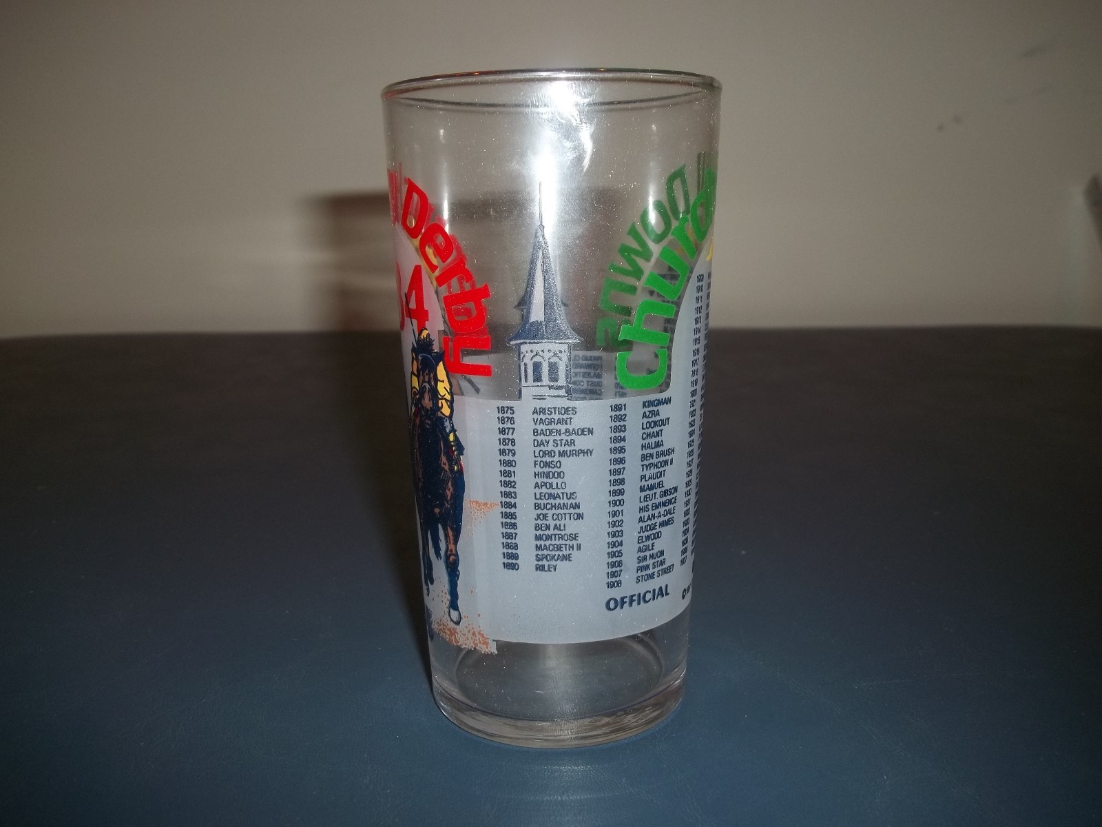 Vintage 1984 Official Kentucky Derby Souvenir Glass - Mint Julep Glass