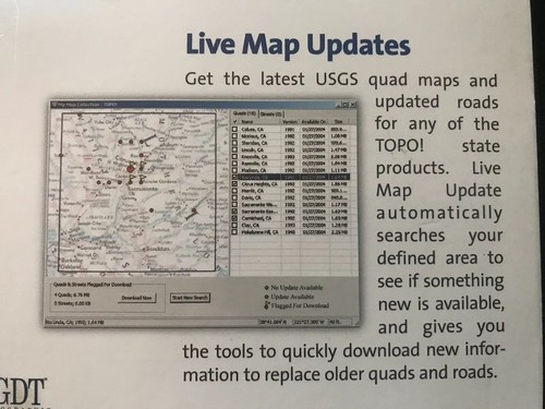 New National Geographic TOPO! Streets & 3-D Views Expansion Pack PC Software