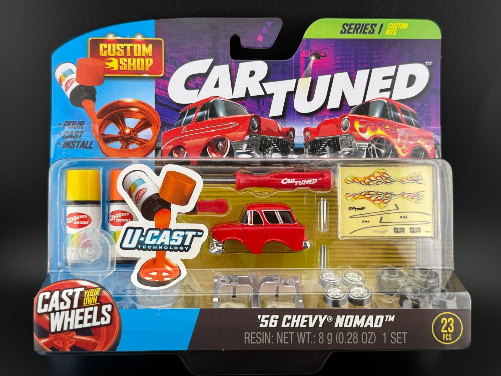 '56 Chevy Nomad カスタムミニカーセット CarTuned Custom Model Kit - 1956 Chevy Nomad – The MGA Shop