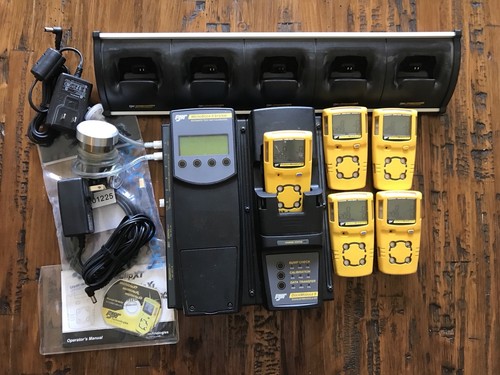 BW Technologies GAS MONITOR LOT 5 Units MICROCLIP XT MICRODOCK II Sale!!!