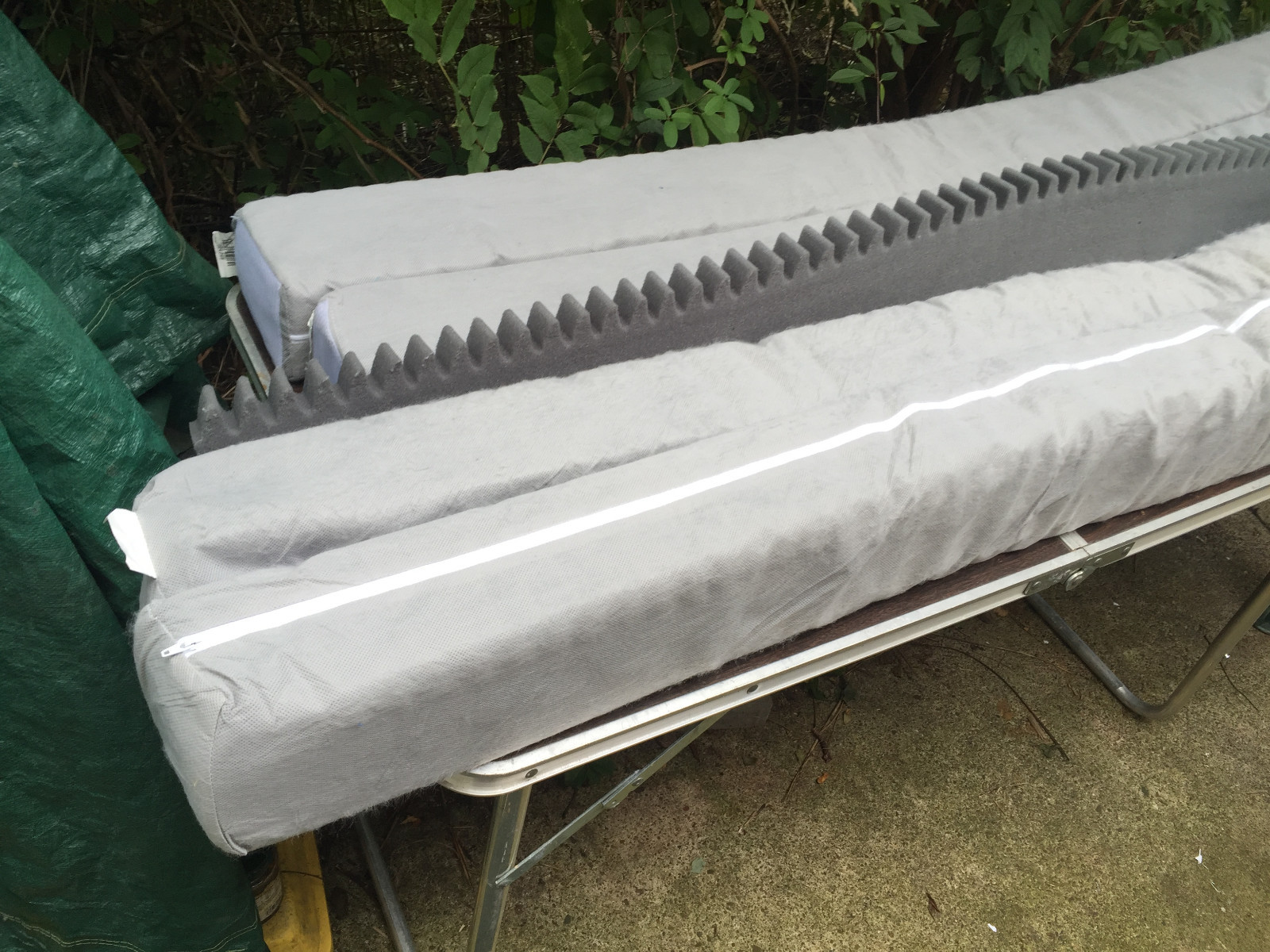 Sleep Comfort  2 foam endwalls and 2 foam sidewalls and foam center Sleep Number