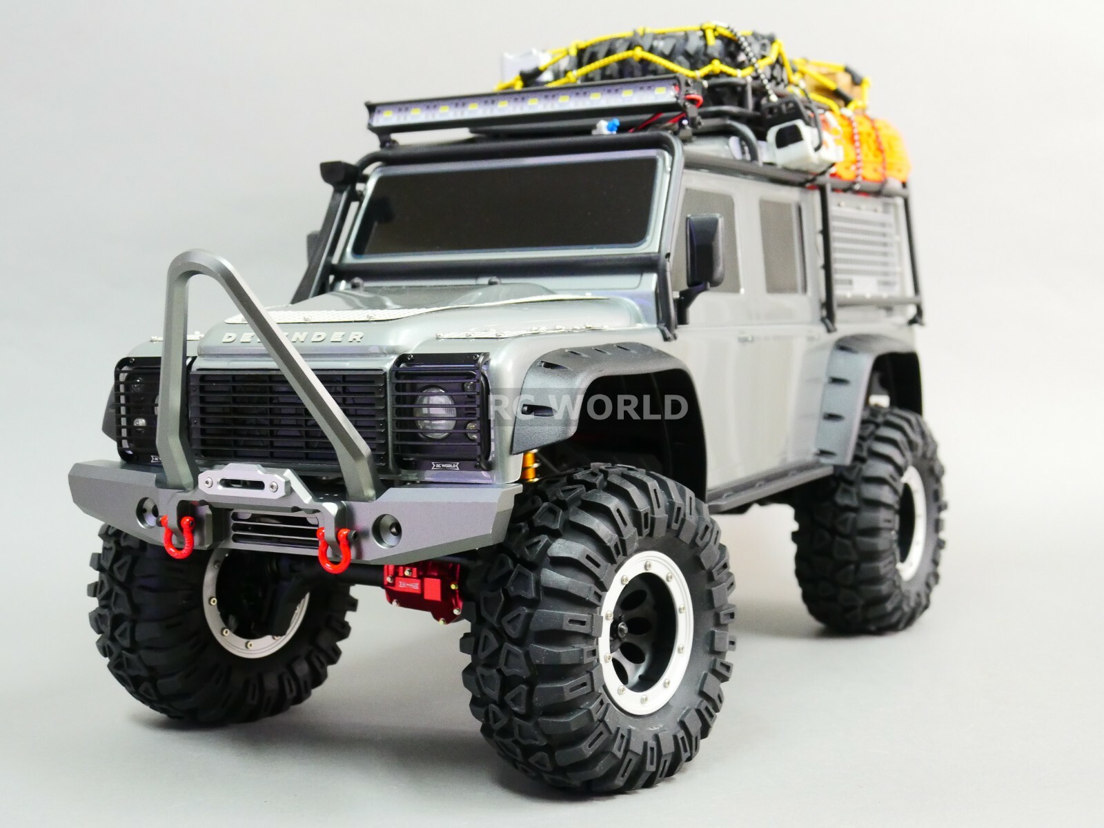 For Traxxas TRX-4 DEFENDER FRONT METAL Bumper BULL NOSE Aluminum Gun