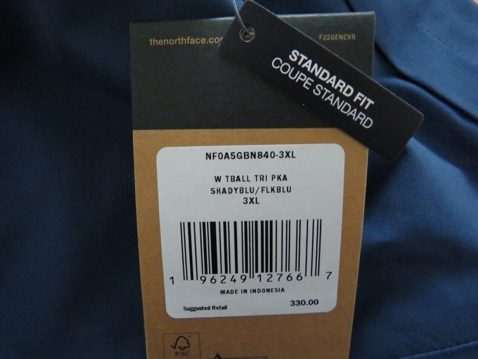 Pre-owned The North Face Womens  Thermoball Triclimate Waterproof Insulated Parka Jacket B In Blue