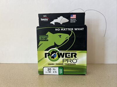 PowerPro  Braided Fishing Line - Moss_Green - 20lb - 150yd/135m (21100200150E)