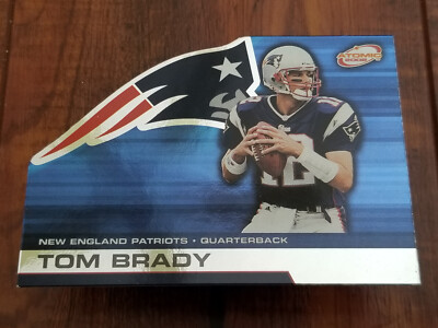 Tom Brady 2002 Pacific Atomic #56 New England Patriots Die-Cut Card