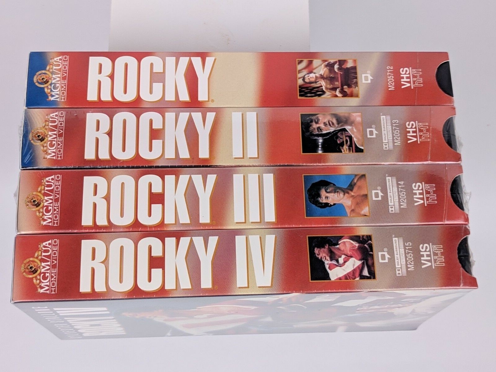 The Rocky Anthology (VHS, 2001, 4-Tape Set) 1 2 3 4 Classic Movie Stallone