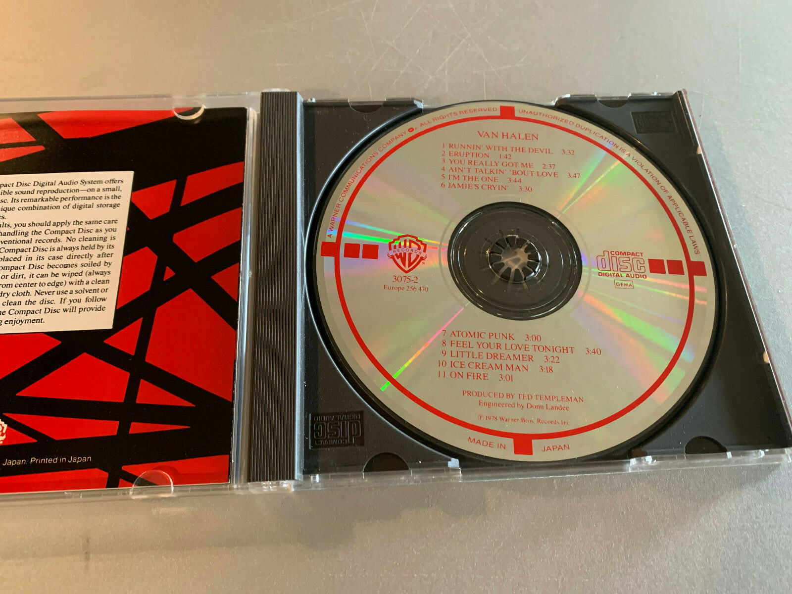 Van Halen S/T CD Japan target disc NM | eBay