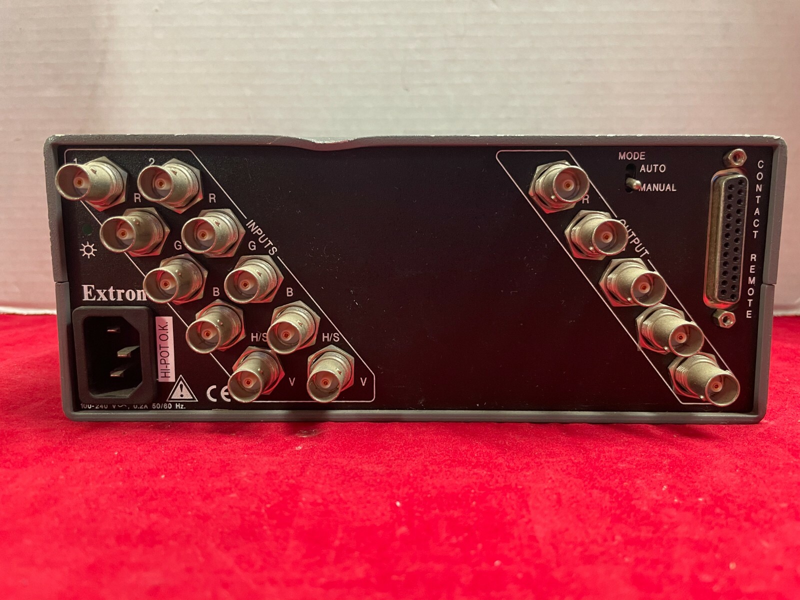 Extron SW2 AR HV xi 2 Input Automatic RGB Video Switcher 