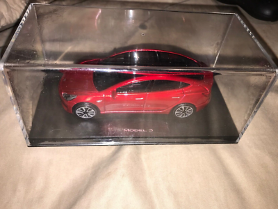 Tesla Model 3 Diecast 1 43 Multicoat Red Toy Bburago eBay