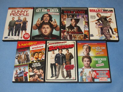 12 Film DVD Lot: JUDD APATOW~SETH ROGEN Comedy Collection (SUPERBAD, KNOCKED UP,