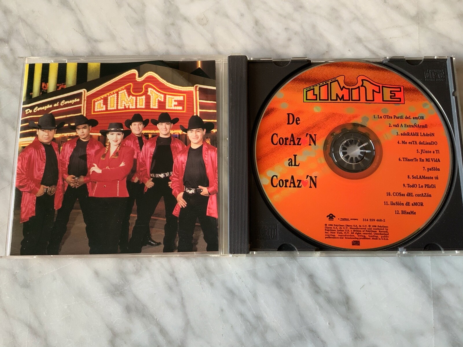 Grupo Limite De Corazon Al Corazon CD 1998 Polygram Alicia