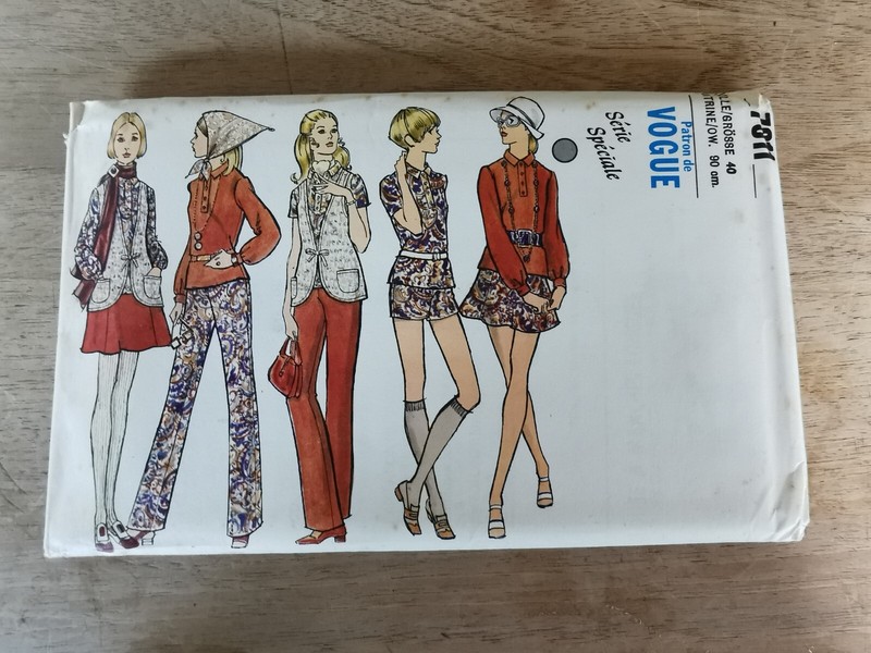 7811 Patron Vogue Vintage Serie Speciale French Pattern 1970 Coordonne 40
