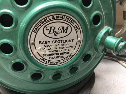 Bardwell & McAlister Baby Spotlight Spot Flood Model 06001 B&M Green Keg Lantern